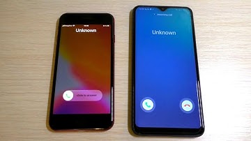 iOS 13.5 (iPhone SE2) vs Android 10 (Samsung A10) incoming call