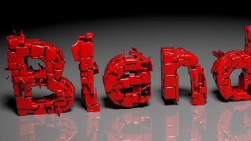 Blender Tutorial: Text Transformation Animation Easy Way Full  HD 1080p