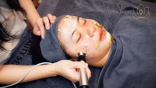 ASMR Super Relaxing 24k GOLD Facial Massage & Scalp Scratching at Kaoya Beauty Spot Massage Spa
