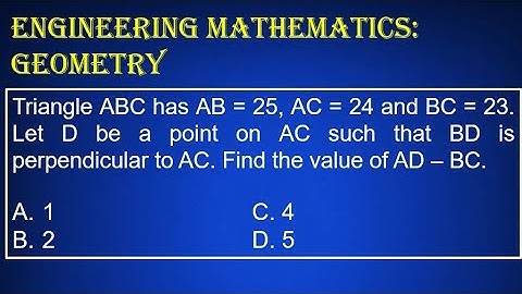 Engineering Mathematics: Geometry