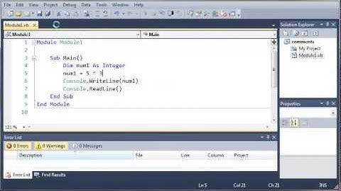 Visual Basic Tutorial   9   Math Operators