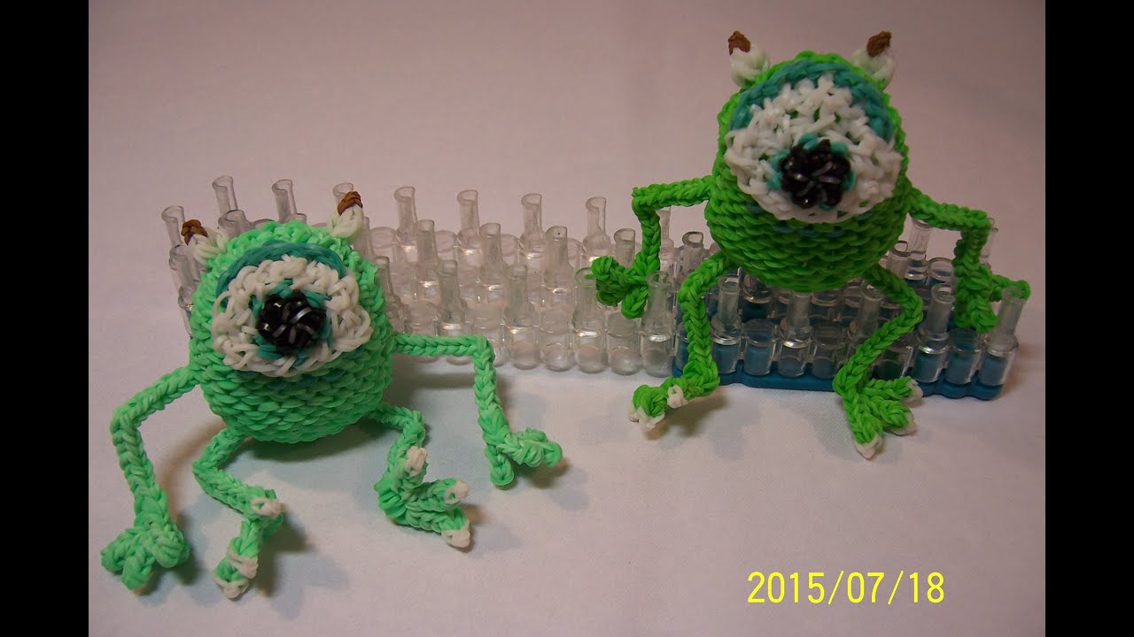 3D Mike Wazowski z gumiček