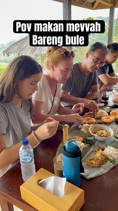 Hidangan Kampung Sederhana tapi Buat para Bule Bahagia #indonesia #wisata #buledikampung