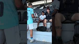 Player of the match Daniel Normann gifts one lucky AFC fan a signed match ball! 🤩 #OFCProLeague