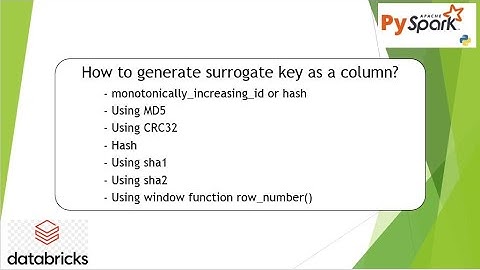 9. How to generate surrogate key as a column monotonically_increasing_id | #pyspark PART 09