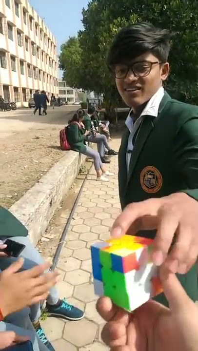 Rubik's cube solve Without Looking |This Video 📹 completely change my life 💝💗