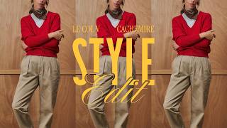 Le Col V Cachemire - Asphalte