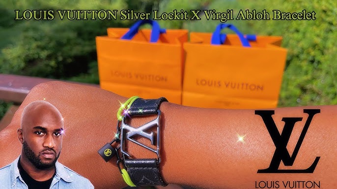 Virgil Abloh Designed UNICEF x LV Silver Lockit Bracelet