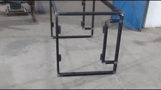 Metal Table Frame Fabrication Work With Tig Welding Projects Creative Metal Furniture Ideas