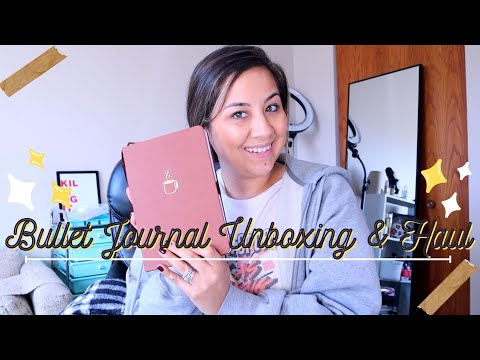 Bullet Journal Unboxing and Haul✨