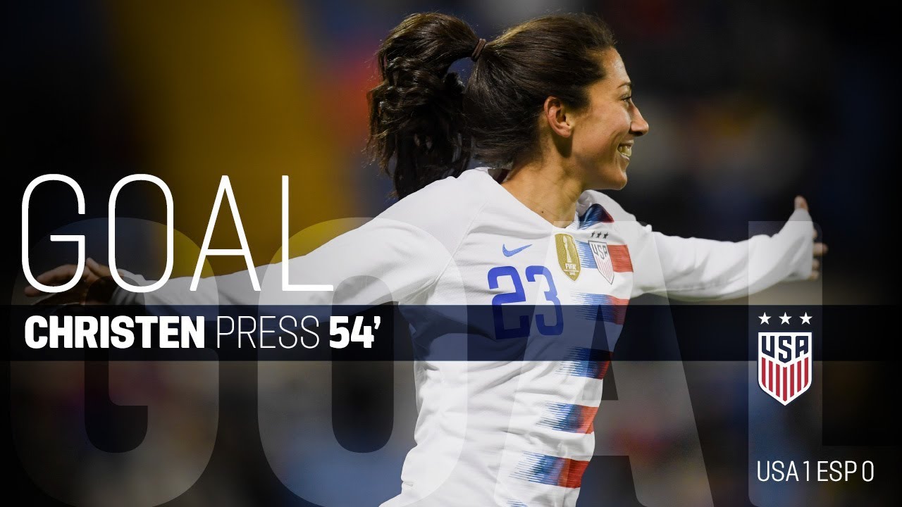 association sportive football montpellier WNT vs. Spain: Christen Press Goal - Jan. 22, 2019