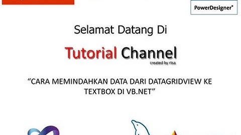 Tutorial Cara Memindah Data Pada DataGridView Ke TextBox Pada VB Net