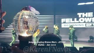 [20220127] Jongho singing Bruno Mars - #ATEEZ Dallas
