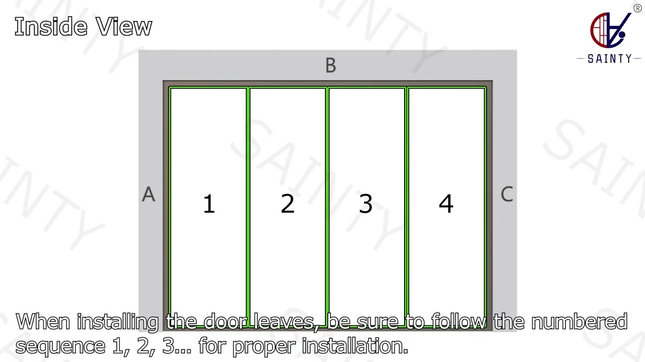 Installation and Adjustment of SAINTY Folding Doors
