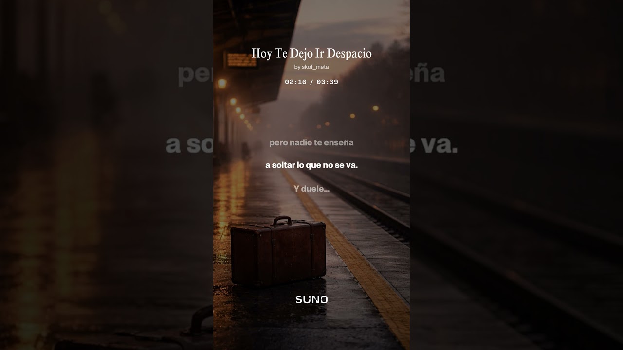 Hoy te dejo ir despacio - full song (Hacia Meta - Cosas del amor 2)