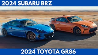 2024 Subaru BRZ Vs. 2024 Toyota GR86 as a highlevel Comparison