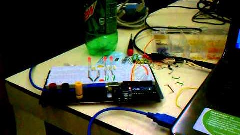 Arduino Virtual led color mixer