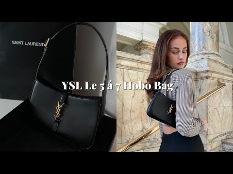 SAINT LAURENT Le 5 a 7 Hobo Mini Bag: Unboxing, Review, What Fits and Mod  Shots 