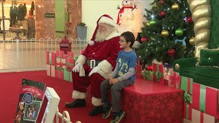 Children with special needs meet Santa