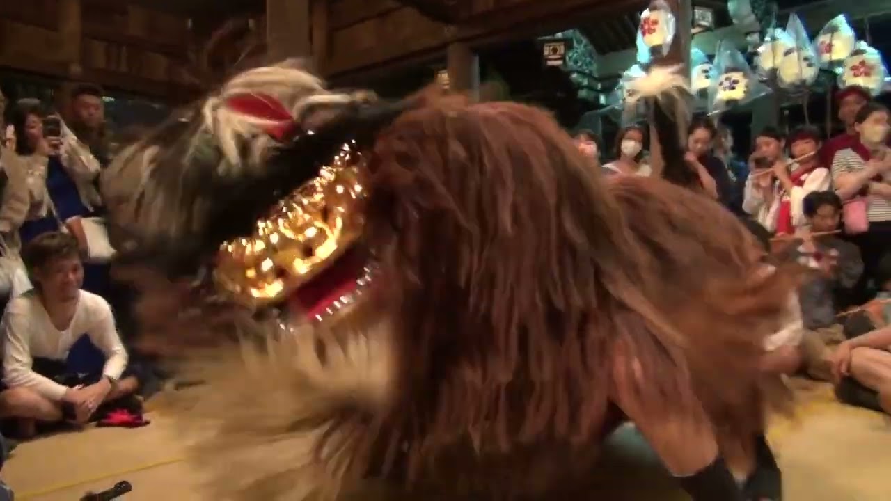 【播州秋祭り】令和七年大塩天満宮秋祭り　10月14日　本殿毛獅子地舞　【牛谷丁】