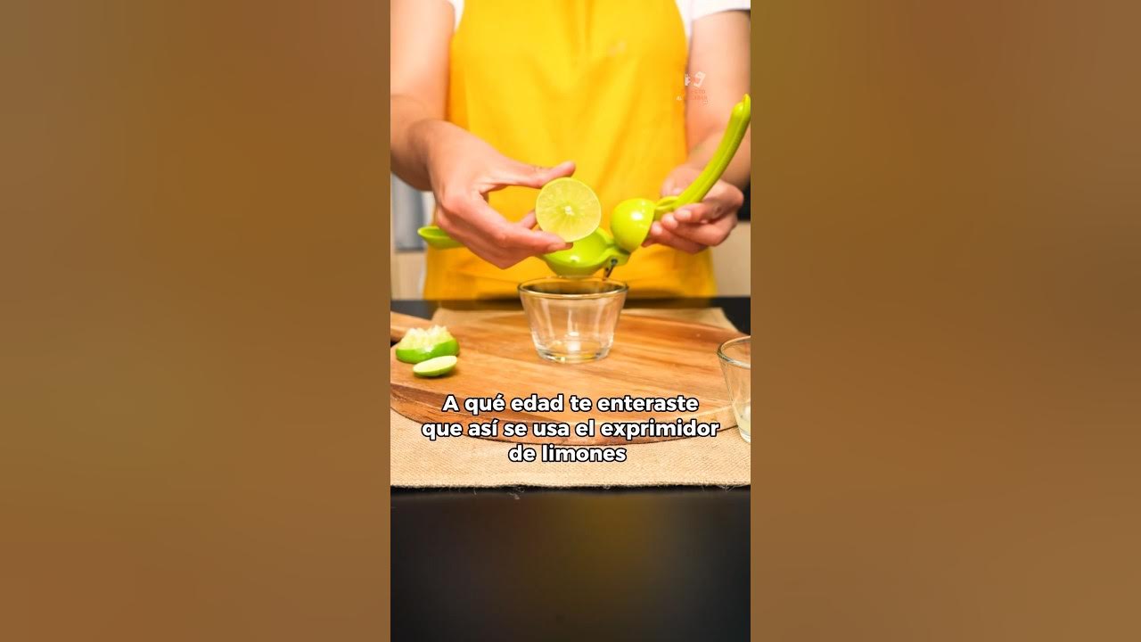 Ponte al tiro! Así se usa el exprimidor de limones. 🍋 