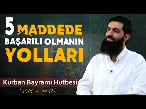 Başarılı Olmanın Yolları | Kurban Bayramı Hutbesi 2016/1437 | Halis Bayancuk Hoca