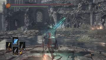 Dark Souls 3 Cinders Mod Sorcery Showcase - Crystal Magic Weapon