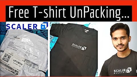 FREE T-shirt by Scaler Academy | Scaler Academy T-shirt | Free Goodies & SWAGS