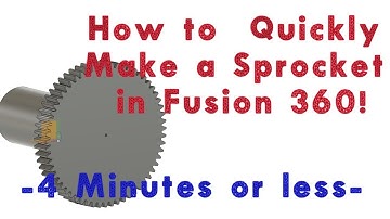 How to Quickly Make a Sprocket in Fusion 360