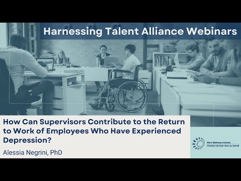 How Can Supervisors Contribute to the Return to Work of Employees Who Have Experienced Depression?