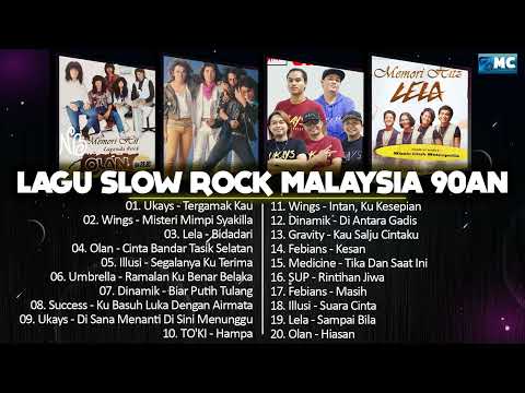 Ukays, Wings, Lela, Olan, Illusi, Umbrella - Lagu Slow Rock Malaysia 90an Terbaik - Rock Kapak Lama