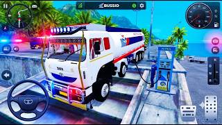 Indian Oil Tanker Truck Gameplay 🚛⛽ | Petrol Pump Refueling Mission | Android Truck Simulator screenshot 2