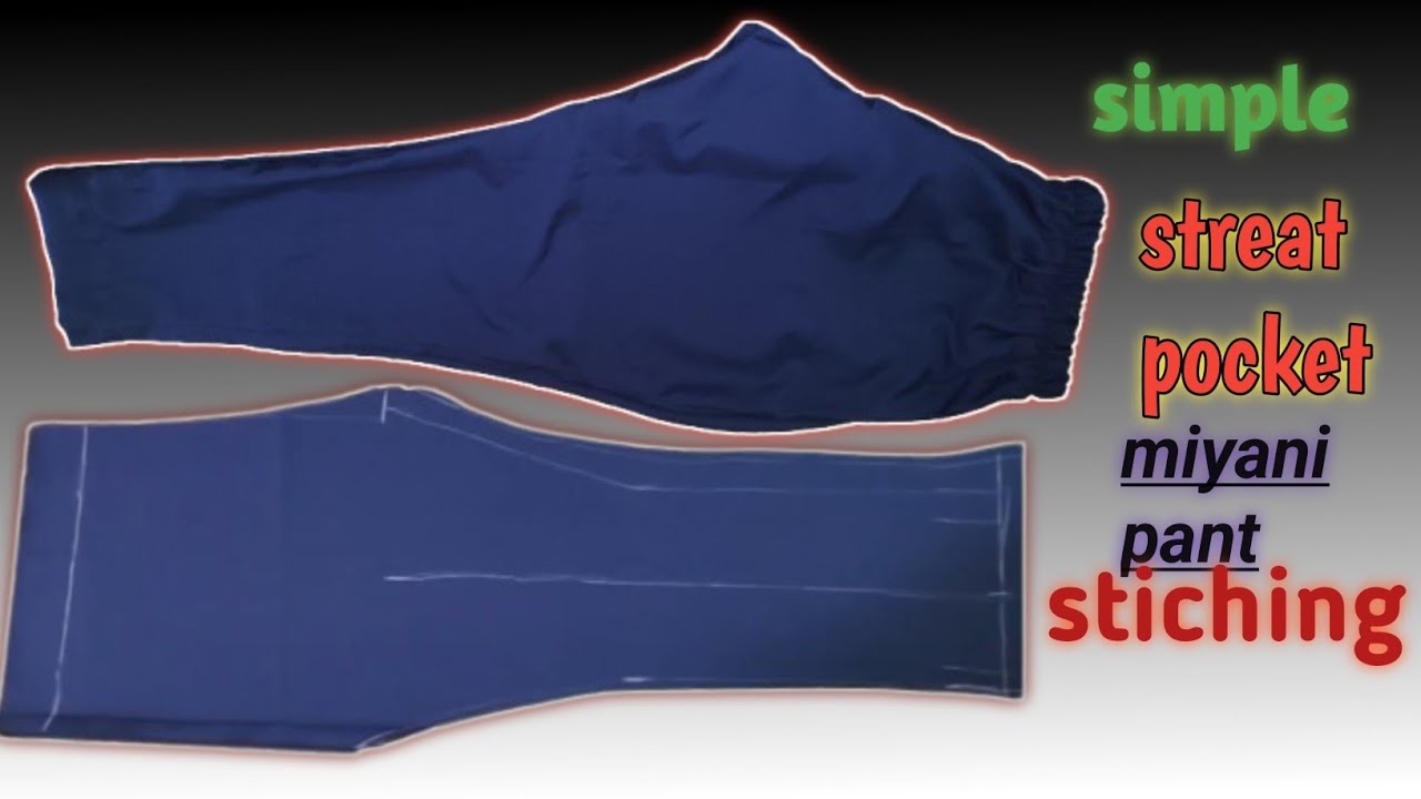 Streat pant stiching pocket with miyani simple and easy tips 