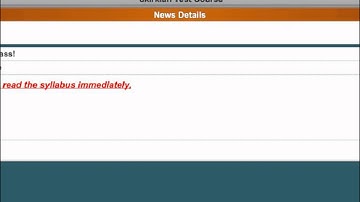 Desire2Learn Mobile Access for Students