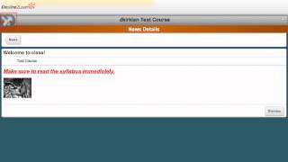 Desire2Learn Mobile Access for Students