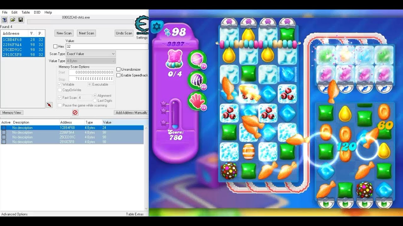 Bear Di Atas Tali Permen⁉ Hard Level❗ Level 3337ᴴᴰ (3 ★★★) |【Candy Crush Soda Saga ft. Cheat Engine】