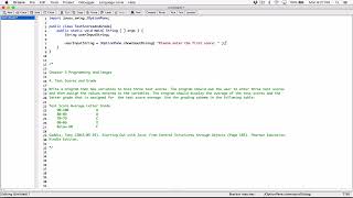 3.4. (Part 1) Test Scores And Grade (JOptionPane) - Java Wealth