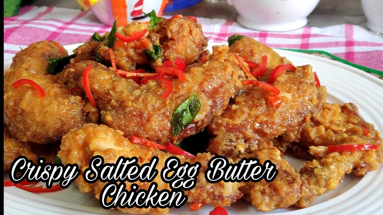 Crispy Salted Egg Butter Chicken (Ayam Goreng Mentega Telur Masin