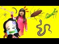 【寸劇】禰豆子を助けて!お部屋に虫がいっぱい!ほのちゃん虫を捕まえてー! 鬼滅の刃ごっこ ゲーム 虫捕り 4歳