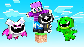 Trapped with NIGHTMARE CRITTERS on ONE BLOCK!