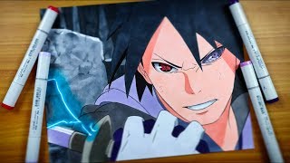 Drawing Adult Sasuke Uchiha - Boruto