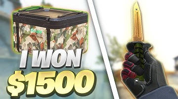 I WON $1500 FROM THIS BATTLE!! My luck is finally back! (CSGOLUCK) | AidenGambles