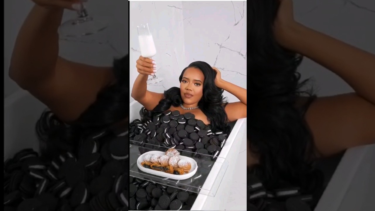 Angela Simmons Catches Flack Yet Again Bathing In Oreos ? 