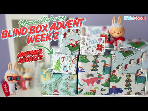 ANOTHER SECRET?! KikaGoods Advent Blind Box Unboxings Days 8–14 🎁 #blindboxopening #advent #vlogmas