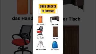 Daily Objects in German You See Every Day | Learn German Fast #shortsyoutube