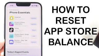 How To Reset App Store Balance To $0! (2024)