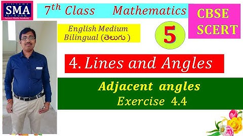 Adjacent Angles | Class 7 | Exercise 4.4 | Part 5