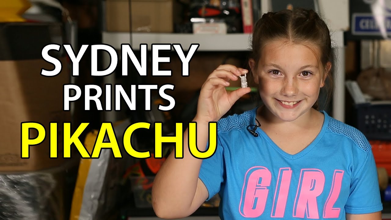 3D Printing: Sydney Prints a Pikachu with the Prusa i3 mk2