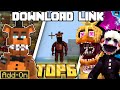 TOP 6 BEST FNAF PRO ADDONS FOR MINECRAFT BEDROCK