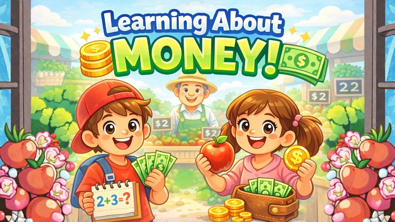 Learning Money & Shopping for Kids | Fun Cartoon Adventure